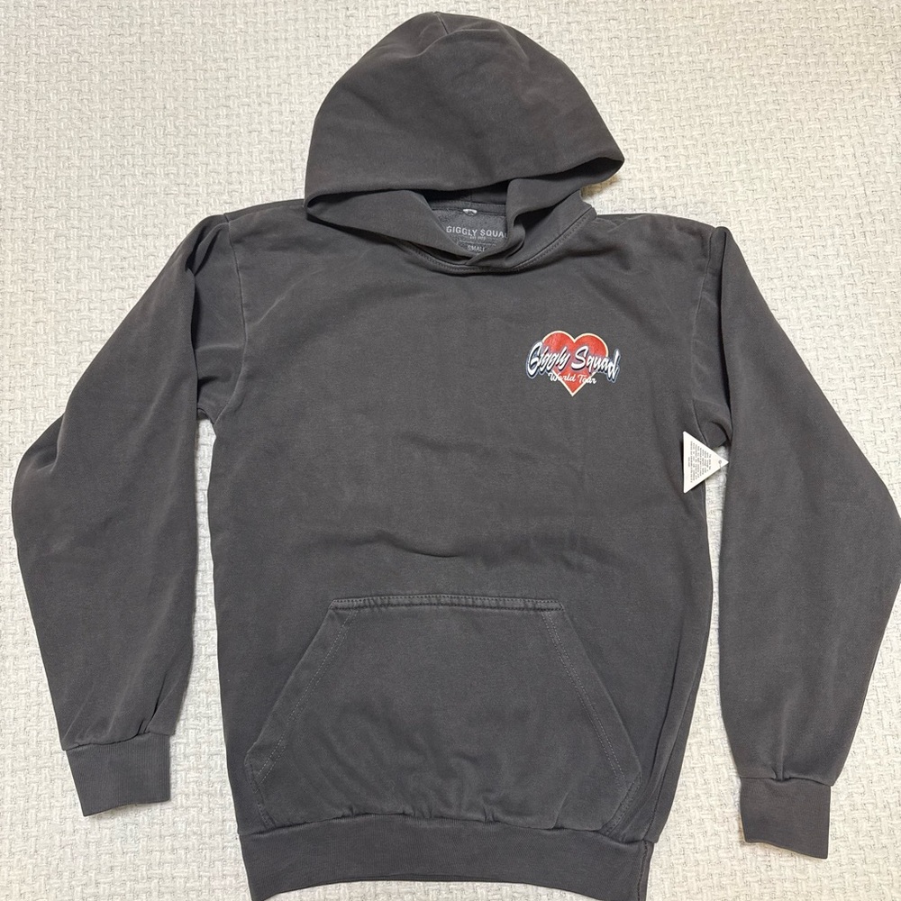 Giggly Squad grey hoodie, NEW WITH TAGS.  Small.